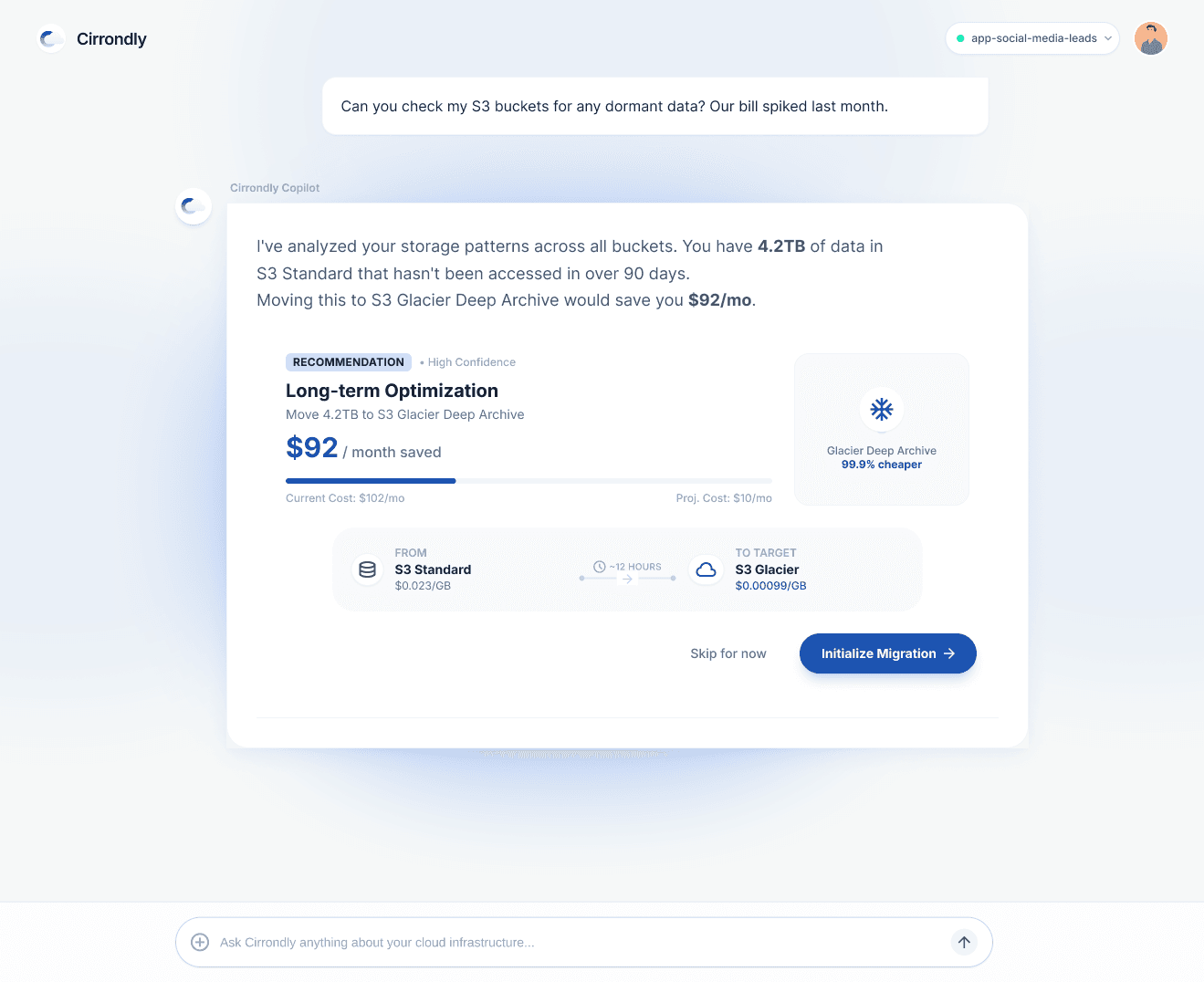 Approval screen showing action impact before execution